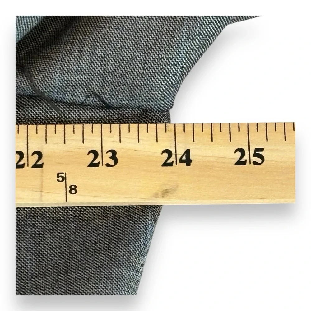 Burberry London Men's Measures 46XLG Wool Blazer Sports Coat Gray 2 Button